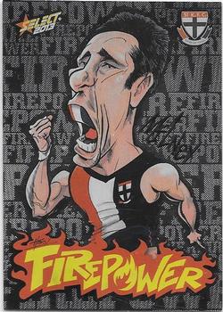 2013 Select AFL Champions - Firepower Caricatures #FC45 Stephen Milne Front
